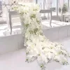 2m Luxury Custom Artificial Floor Wedding Backdrop Decor Garland Flower Arrangement Tabler Runner Rarty Event FY8663