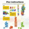 Sorting Nesting Stacking toys Chair Four Towers Fun Balanced Block Chessboard Game Children and Adult Friends Party Games Night Toys 24323