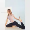 Cloud Sense Cd Light Naked LL Yoga-Hose, Leggings, hohe Taille, pfirsichfarbene Hüftstrumpfhose für Damen