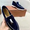 Casual Shoes Suede Leather Mens Loafers Spring and Autumn Casual Soft Sole Shoes Womens High Quality Cashmere Fashion Trends Flat Shoes T240325