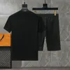 Herren-Designer-Trainingsanzug-Set, Laufmode, Herren-Trainingsanzüge, Karodruck und Musterstickerei, Kleidung, Trainingsset, Freizeitsport, Kurzarm-Anzug, Sportbekleidung #31