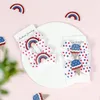 Hair Accessories 20 Pairs/Lot 4th Of July Ribbon Bow Clips 2.95" Patriotic Alligator For Kids Girls Acces