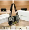 Shoulder Bag Crossbody Bag Embroidered Classic Small square bag with correct letter-LOGO-D correct version High quality