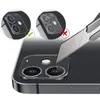Protezione per obiettivo fotocamera posteriore 3D HD trasparente resistente ai graffi in vetro temperato con cerchio flash per iPhone 14 13 12 Mini XS 11 Pro Max XR 7 8 plus
