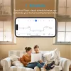 Controle Meross HomeKit Wi-Fi Termostato Inteligente para Rodapé Elétrico Autocontido Hidrônico Trabalho com Siri Alexa Google SmartThings