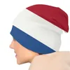 Bérets Drapeau des Pays-Bas Skullies Bonnets Casquettes Unisexe Hiver Chaud Tricot Chapeau Femmes Hommes Hip Hop Adulte Bonnet Chapeaux Casquette de Ski En Plein Air