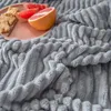 Dekens Zacht Warm Thuis Beddengoed Grijs Geel Groen Kleur Enkellaags Spreien Coral Fleece Gooi Deken Flanel Voor Bedden