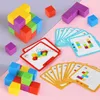 Ordinamento Nidificazione Impilabile giocattoli Montessori Magic Block Puzzle Toy Spazio Logica Pensiero Gioco di formazione Arcobaleno Matematica Educazione per bambini 24323