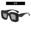 2 PCS الأزياء الفاخرة مصمم بالون نظارة شمسية مربعة قابلة للنفخ 2023 نيو نمط جديد نظارات داكنة الرجال والنساء أزياء مضحكة الرجال لطيف مضحك نظارات مضحكة