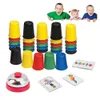 Tri nidification empilage jouets sport tasse en plastique jeu de cartes famille Parents enfants en plein air intérieur vitesse défi formation bureau amusant jouets 24323