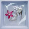 Brooches Women Lapel Pin High-heel Shoes For Wedding Party Flower Bouquet Brooch Accessories Ladies Bow-knot Pins