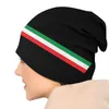 Baretten Italië Vlag Beanie Cap Unisex Winter Warm Motorkap Femme Breien Hoeden Straat Outdoor Italiaanse Patriottische Skullies Mutsen Caps