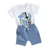 Set di abbigliamento Ledy Champswiin Baby Boy un set di vestiti estivi a maniche corte di tre anni