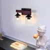 Wandlamp Badkamer Verlichtingsarmaturen Met Glazen Kap Rustieke Vintage Verlichting Schans Doorgang Slaapkamer Binnenverlichting