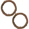 Dekorativa blommor 2 PCS Earth Vine Garland Wreath Making Rattan Rings Diy Material Runda ramar Jul Dream Catcher Circle Circle