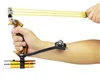 Jakt skytte handledsband slingshot gummi platt utomhus kraftfullt fiske dxhgm