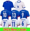 جديد 2024 2025 فرنسي كرة القدم الفانيلة Kids Kits Kits 24 25 Mens Mbappe Benzema Griezmann Giroud Football Jersey Shirt Uniform Maillot Foot