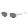 2 PCS Fashion Luxury Designer Nouvelles lunettes de soleil Y2K avec style antique industrie lourde et diamant de mode de mode Métal Identique à Star Style