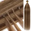 Extensions Snoilite 1 g/s 50g U-tip Haarextensions Dik Steil Echt haar Gezond Keratine Prebonded Capsules Fusion Nagelhaar Blond