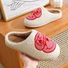Slippers Country Nashville Style Femmes Slippers Cowgirl Girls Fluffy Gides confortables confortables confortables chaussures de fourrure d'hiver T240323