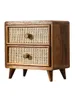 Decorative Figurines Solid Wood Porch Storage Box Table Drawer Desktop Cabinet Ins Style Home Rack Small Ornaments