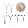 Brouches 12pcs/lot alloy u clips clips simple shawl electroplating multicolor hijab round ball safey brooch lady lady