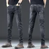 Autumn New Yirve Lee Jeans Mens Mens rak Fit Small Feet Casual Elastic Pants Mens Korean Edition Trendy Brand