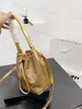 Blingbling Strass Bucket Bag Luxustasche Damen Handtasche Echtes Leder Set Diamantkette Mini Schulter Umhängetasche Designertasche Gold Damen Diamant Einkaufstasche