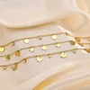 Halsband für Damen und Mädchen, zierlicher Schmetterling, CZ-Stein, Kette, Halskette, schickes Herz, Sterne, Edelstahl-Kragen, Jahrestagsgeschenke