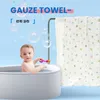 Koce 105 105 cm Baby Bare Ręcznik chłopiec chłopiec chłonny bawełniany koc gazy 6 warstwy umyć niemowlę.