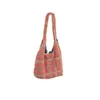 Shoulder Bags 2024 Autumn Winter Leopard Net Red Plush Vest HandBag For Women Fashion Student Large Capacity Tote Bag