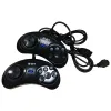 Joysticks Contrôleur de jeu 2 pièces pour SEGA Genesis pour contrôleur de poignée 16 bits manette de jeu 6 boutons pour accessoires de jeu SEGA MD noir