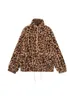 Cappotto pullover in pelliccia con motivo leopardato nuovo autunno/inverno per donne e giovani con colletto rialzato in agnello ispessito