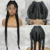Парики синтетические кружевные парики плетенные парики естественный темный 37 дюймов черный бордовый парик для чернокожих женщин Американский африканский парик оптом дешево