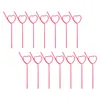 Disposable Cups Straws 25Pcs Adorable Party Drink Twisting