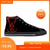 Chaussures Sigil Lucifer Seal de Satan Satanic Devil Gothic Casual Shoes High Top Hought Breathable Mens Womens Teenage Sneakers