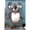 Mascot Costumes Realistic Huge Grey Koala Iatable Suit Adult Walking Mascot Costume Funny Blow Up Furry Outfit for Entertainments Party