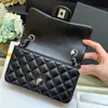 2023 bolso crossbody bolsos de diseñador cc bolsa mini negro rosa bolsas oro hardware monederos mujer honda bolsa clásica solapa billetera cruz cuerpo w gwgg