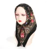 Ethnic Clothing Arab Square Scarf Style Women Hijab Islamic Scarves Muslim Printed Russian Headscarf