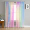 Shutters Bedroom Sheer Curtains Starlight Rainbow Spots Living Room Kitchen Window Curtains Garden Terrace Balcony Bedroom Sheer Curtains