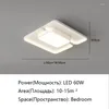 Ceiling Lights White LED Chandelier Light Bedroom RectangleLiving Room Kitchen Indoor Lighting Lamps Home Decor Lamparas Colgante Techo