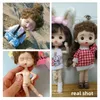 1/12 MINI DOLL OB11 20 مفاصل متحركة فتاة دمية لطيف تعبير وجه مجعد قصير البشر