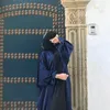 Vêtements ethniques Eid Mubarak Ramadan Open Kimono Femme Musulmane Satin Abaya Dubaï Pakistan Turquie Islam Musulman Kaftans Abayas pour femmes