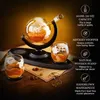 Bar Tools Globe Whisky-Dekanter-Geschenkset, handgefertigte Heimbar-Dekoration, luftdichter Schnapsspender, Geschenk für Männer, Vater, Freund, Ehemann, 850 ml, 240322