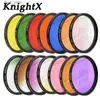 フィルターKnightx 24カラーフィルター49mm 52mm 55mm 58mm 67mm 77mmグランドNDニコンキャノンEOSレンズ写真DLSR D3200 A6500 OBJEKTIV UVL2403に適しています