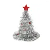 Berretti Forniture Regalo per adulti Panno per bambini Tessuto non tessuto Pioggia Seta Casa Albero di Natale Cappello Ornamenti natalizi Decor