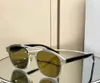 Vintage solglasögon dubbel borste silver grå linser män sommar sunnies gafas de sol designer solglasögon nyanser occhiali da sole uv400 skydd glasögon