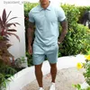 Tracksuits masculins 2023 pour hommes de la survêtement pour hommes de survêtement à la fermeture à glissière à fermeture éclair décontracté shorts de survêtement Vêtements de luxe de luxe 2 pièces