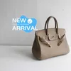 Eine Birknns -Tasche Luxus -Tasche Klassische echte Ledertasche Lock Leisure 30 cm Top -Layer Cows Togo Tragbare Frauen