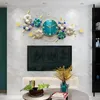 Wanduhren CX185XXHängeuhr Wohnzimmer Haushalt Dekor Einfachheit Uhr Persönlichkeit Kreative Blumen Chinesischen Stil Mute